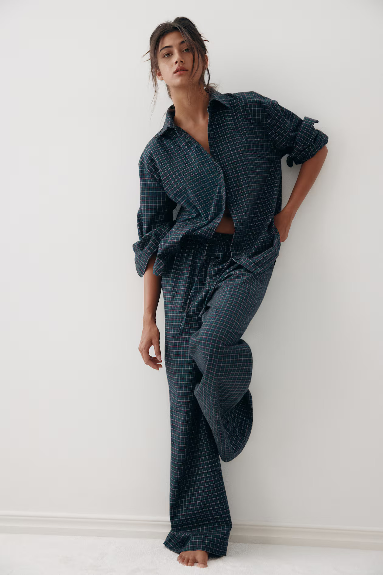 Cotton flannel pyjamas | H&M (UK, MY, IN, SG, PH, TW, HK)