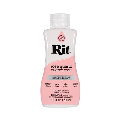 Rit Dye – 8 Oz. Liquid Fabric Dye for Clothing, Décor, and Crafts – Rose Quartz (1 Pack) | Amazon (US)