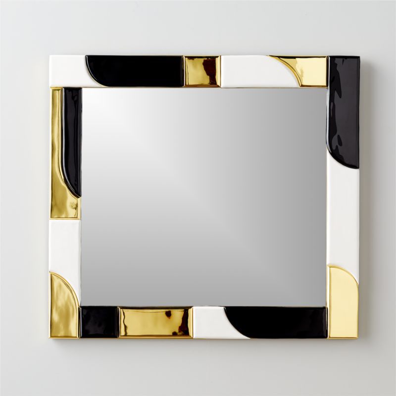 Adara Rectangular Wall Mirror 31"x34" + Reviews | CB2 | CB2