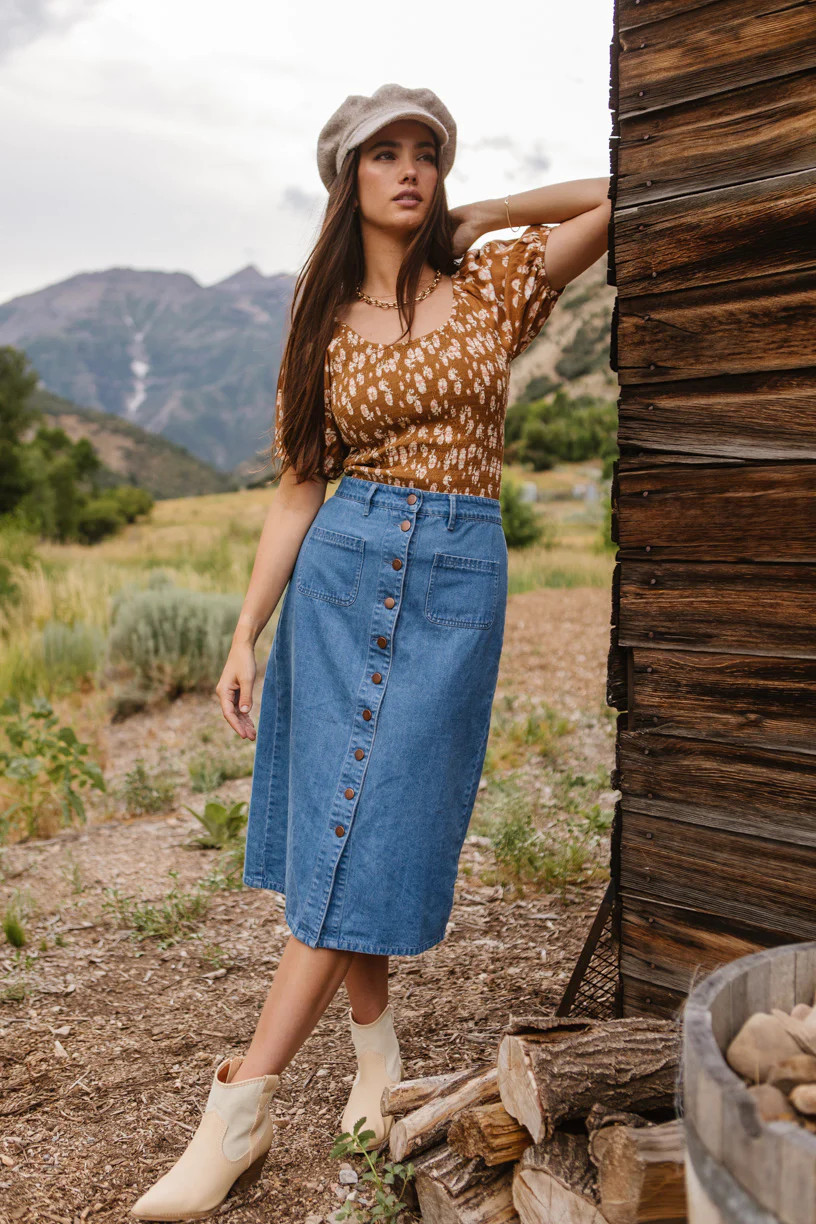 Emma Denim Skirt | Ivy City Co