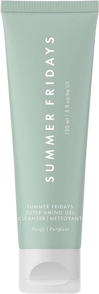 Summer Fridays Super Amino Gel Cleanser - All Skin Types - Vitamin E, Vegan - Gentle, Daily Face ... | Amazon (US)