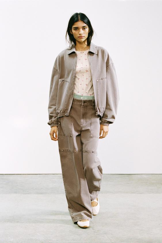 RELAXED FIT STUDDED LIMITED EDITION JACKET | Zara US