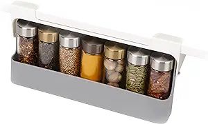 Joseph Joseph Spice Rack Organizer - Under-Shelf Kitchen Cabinet Storage Solution for Spices, Gre... | Amazon (US)