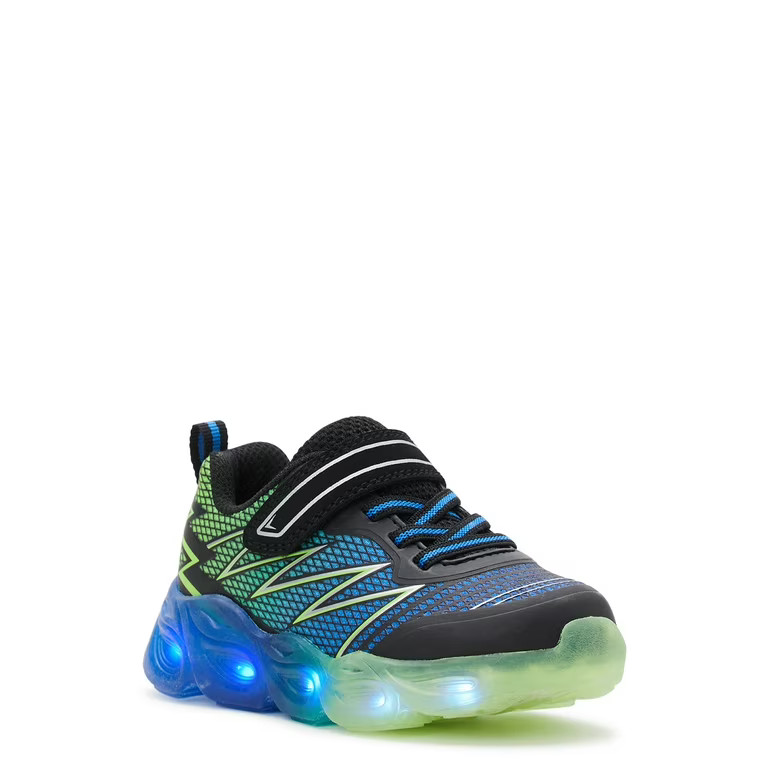 Athletic Works Toddler Boys Light-Up Athletic Sneakers, Sizes 7-12 | Walmart (US)