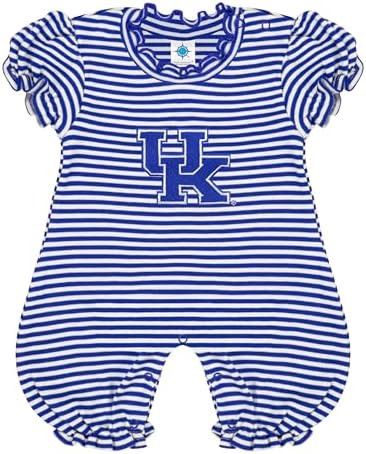 Creative Knitwear College Baby Striped Puff Sleeve Romper - Team Logo, Many Colors, for Girls (Ne... | Amazon (US)