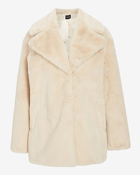 Oversized Faux Fur Coat | Express