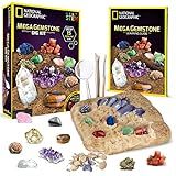 NATIONAL GEOGRAPHIC Mega Gemstone Dig Kit – Dig Up 15 Real Gems, STEM Science & Educational Toys mak | Amazon (US)