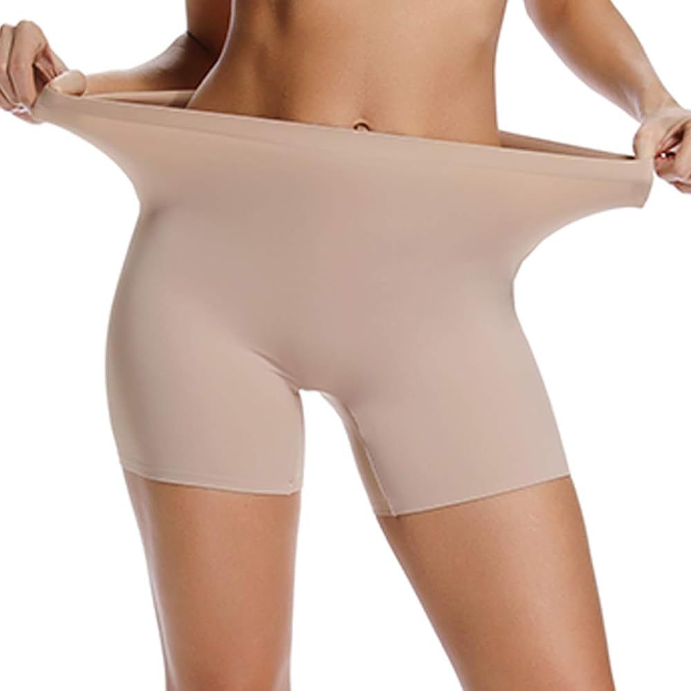 WOWENY Anti Chafing Slip Shorts for Under Dresses Underwear for Women Thigh Bands | Amazon (US)