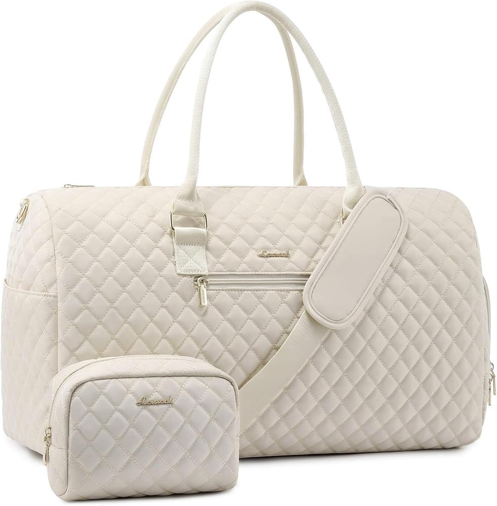 LOVEVOOK Travel Duffle Bag, Weekender Bag for Women with Toiletry Bag, Carry on Overnight Bag wit... | Amazon (US)