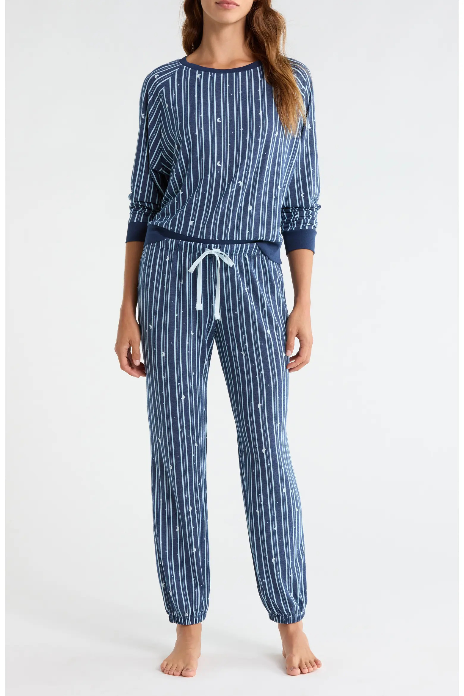 Star Seeker Brushed Jersey Pajamas (Women) | Nordstrom | Nordstrom