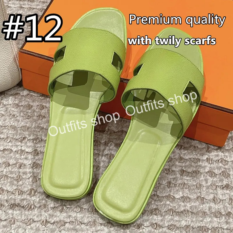 (Premium) New Summer Leather Slipper Sandal Woman Sandal Beach Sandals Designer Shoes Size EU35-4... | DHGate