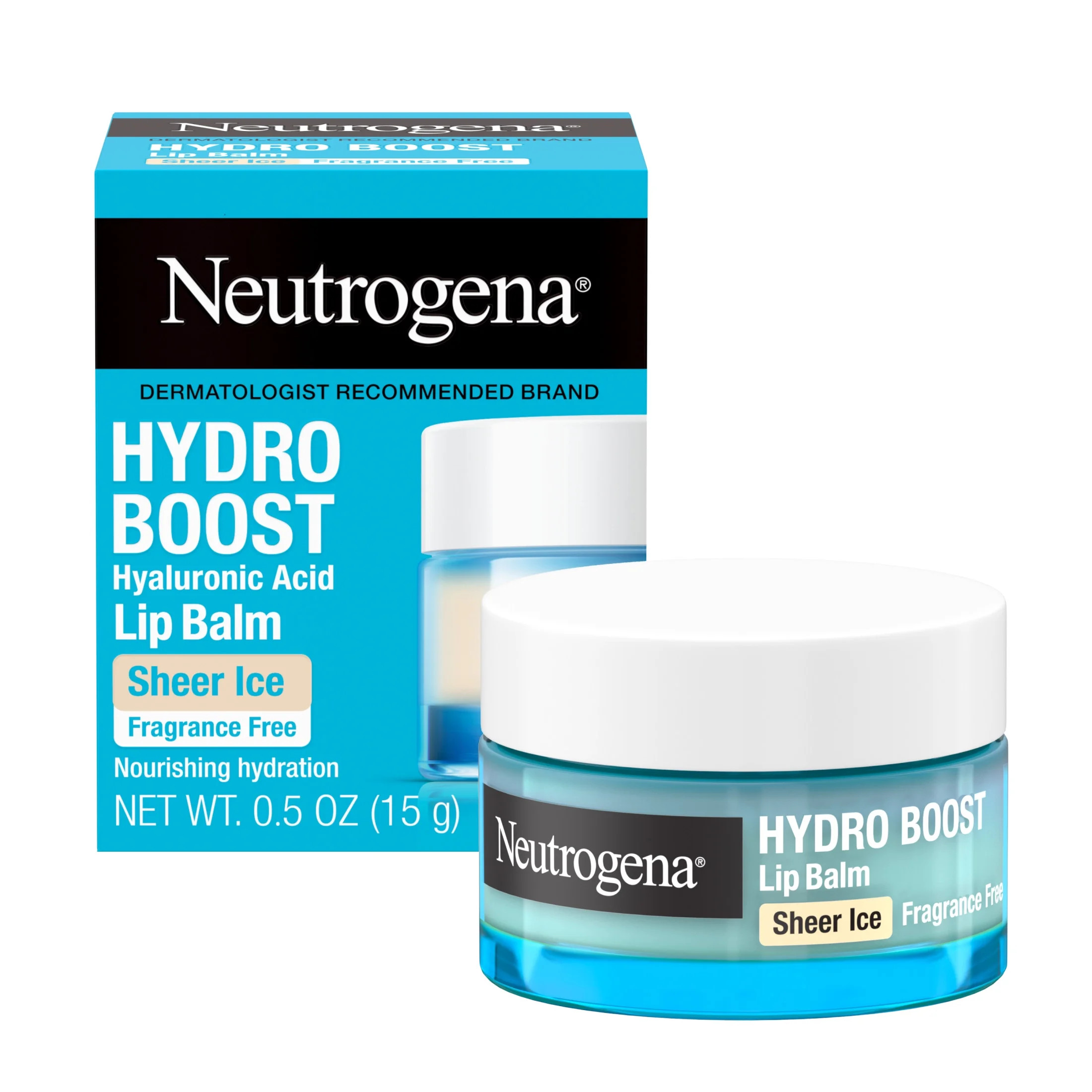 Neutrogena Hydro Boost Hyaluronic Acid Lip Balm, Sheer Ice, 0.5 oz | Walmart (US)