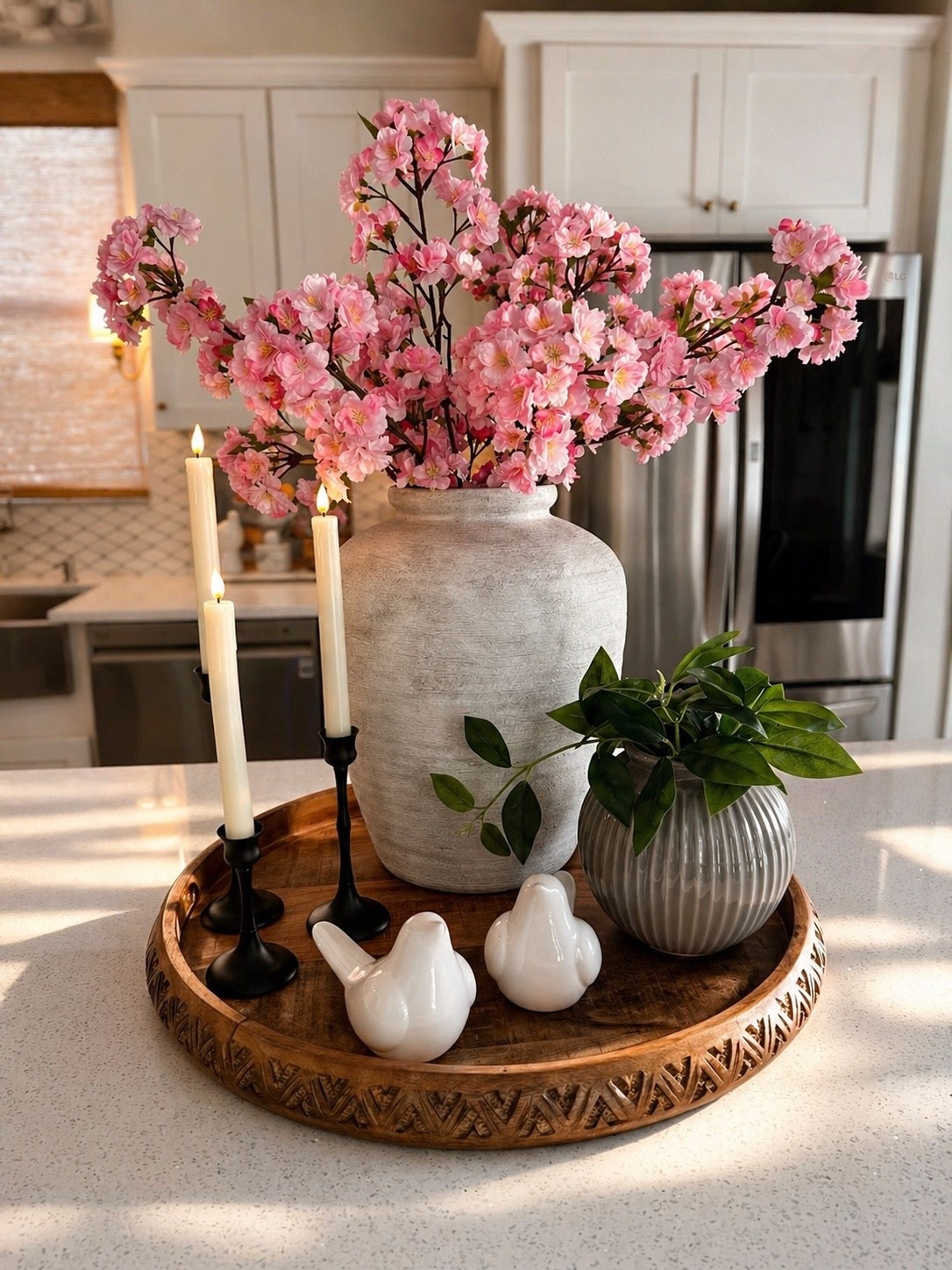 Spring kitchen island decor🌸

#LTKSeasonal #LTKHome #LTKSaleAlert