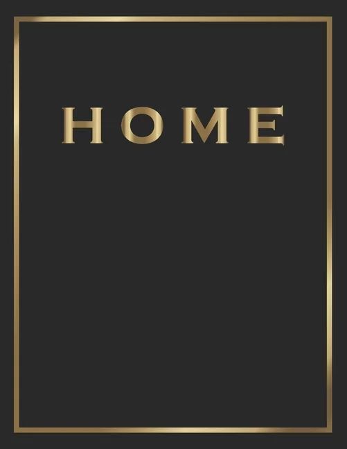 Home: Gold and Black Decorative Book - Perfect for Coffee Tables, End Tables, Bookshelves, Interi... | Walmart (US)