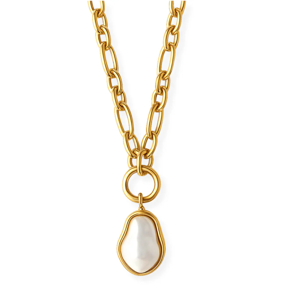 Langston Baroque Pearl Pendant Necklace | Ellie Vail Jewelry