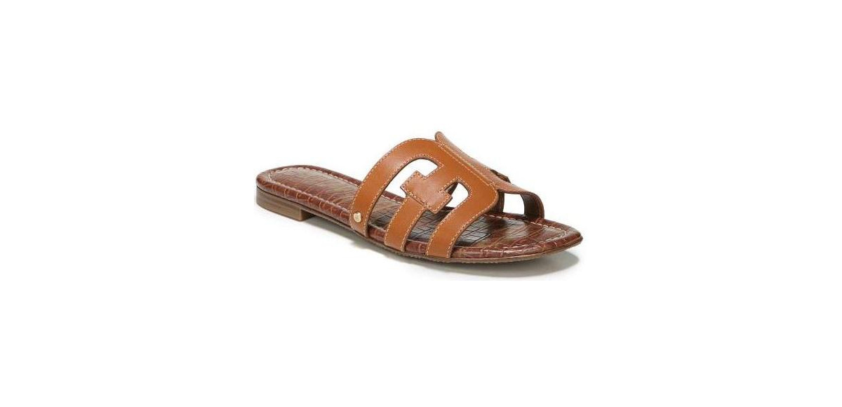 Sam Edelman Women's Bay Slip-On Flat Sandals - Saddle Leather | Macy's
