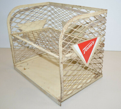 Vintage TOM'S Snacks Metal Store Display Rack Advertising Peanuts Candy | eBay US