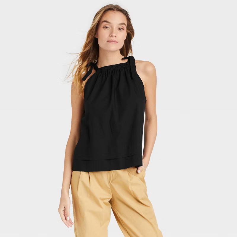 Women's Tie Shoulder Tank Top - Who What Wear™ | Target