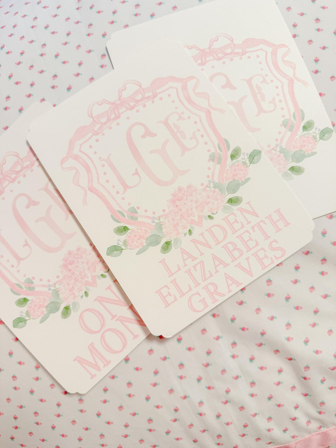 Watercolor Milestone Baby Girl Cards - Etsy | Etsy (US)