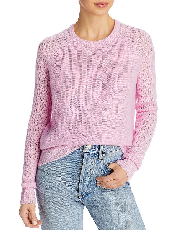 Shell Stitch Sleeve Cashmere Sweater - 100% Exclusive | Bloomingdale's (US)