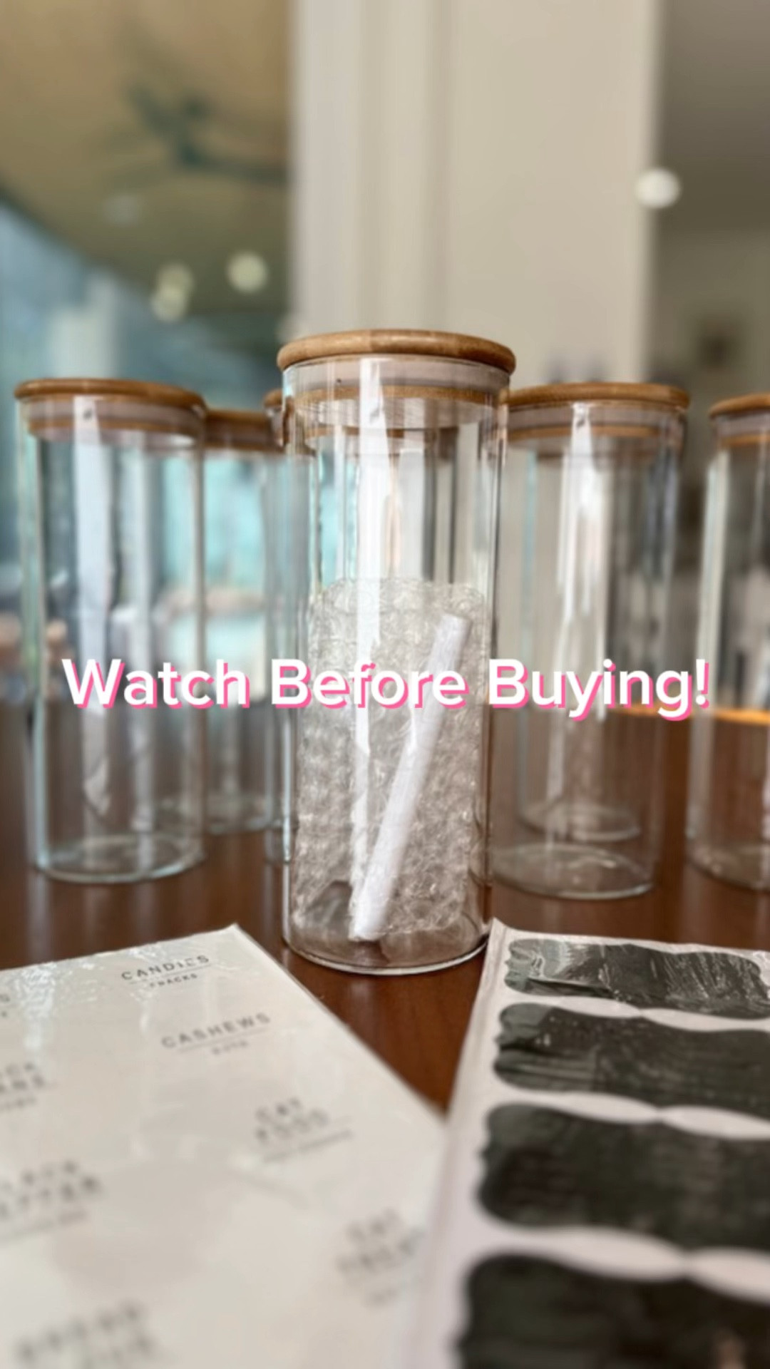 I’m making my pantry pretty with these glass airtight food storage containers! See me unbox while I give you my firsthand, raw opinion on why these are perfect for what I was looking for. And follow me to see how it all turns out! #pantry #pantryorganization #ltkshop 

#LTKhome #LTKFind #LTKSeasonal