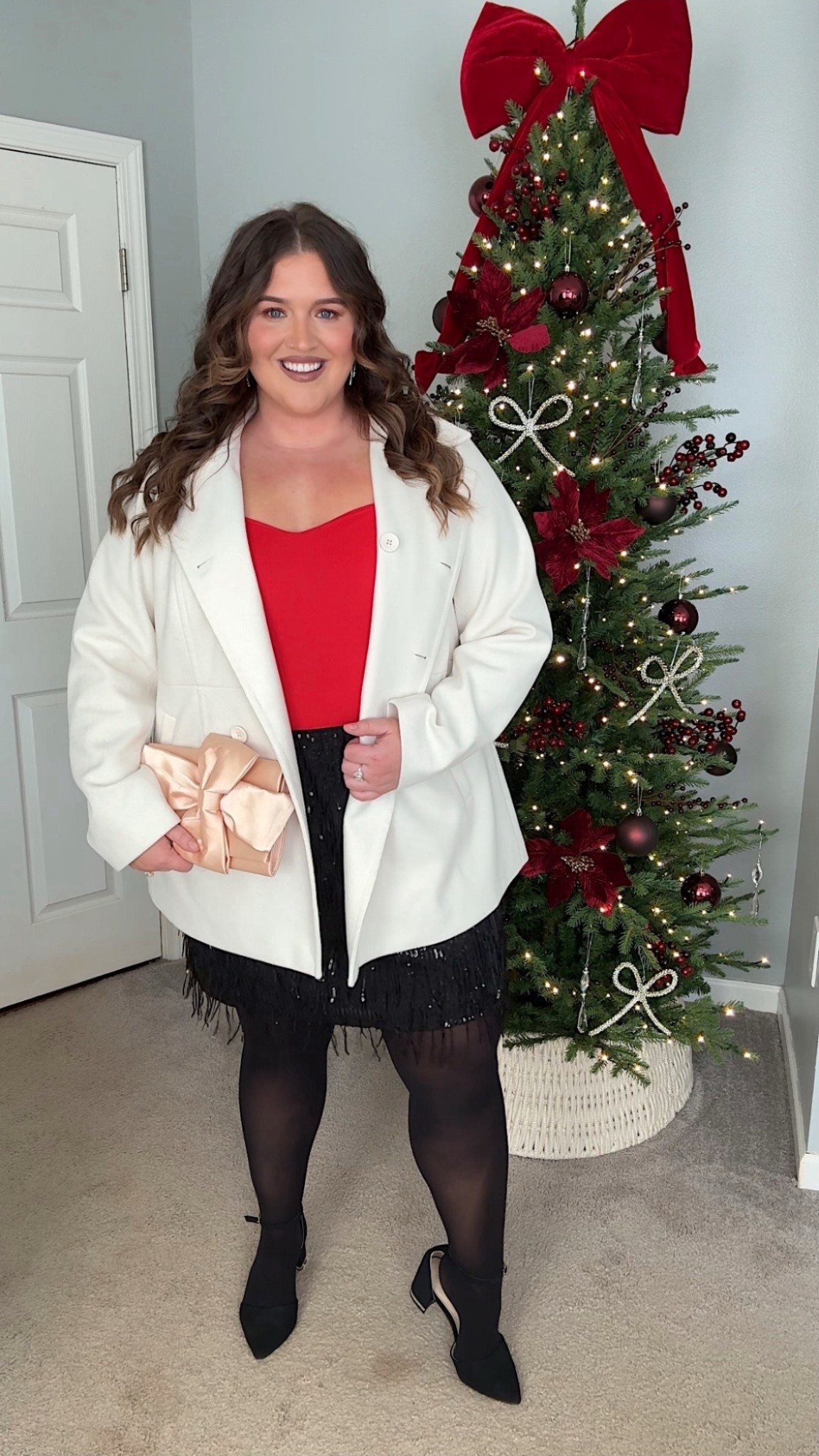 This Torrid peacoat is a holiday outfit dream and it’s on mega dark right now (70% off) I cannot get over the quality and fit of it. It completes this black and red holiday outfit so well and I completely love it. 

Holiday outfit inspo, plus size outfit inspo 

#LTKPlusSize #LTKHoliday #LTKSeasonal