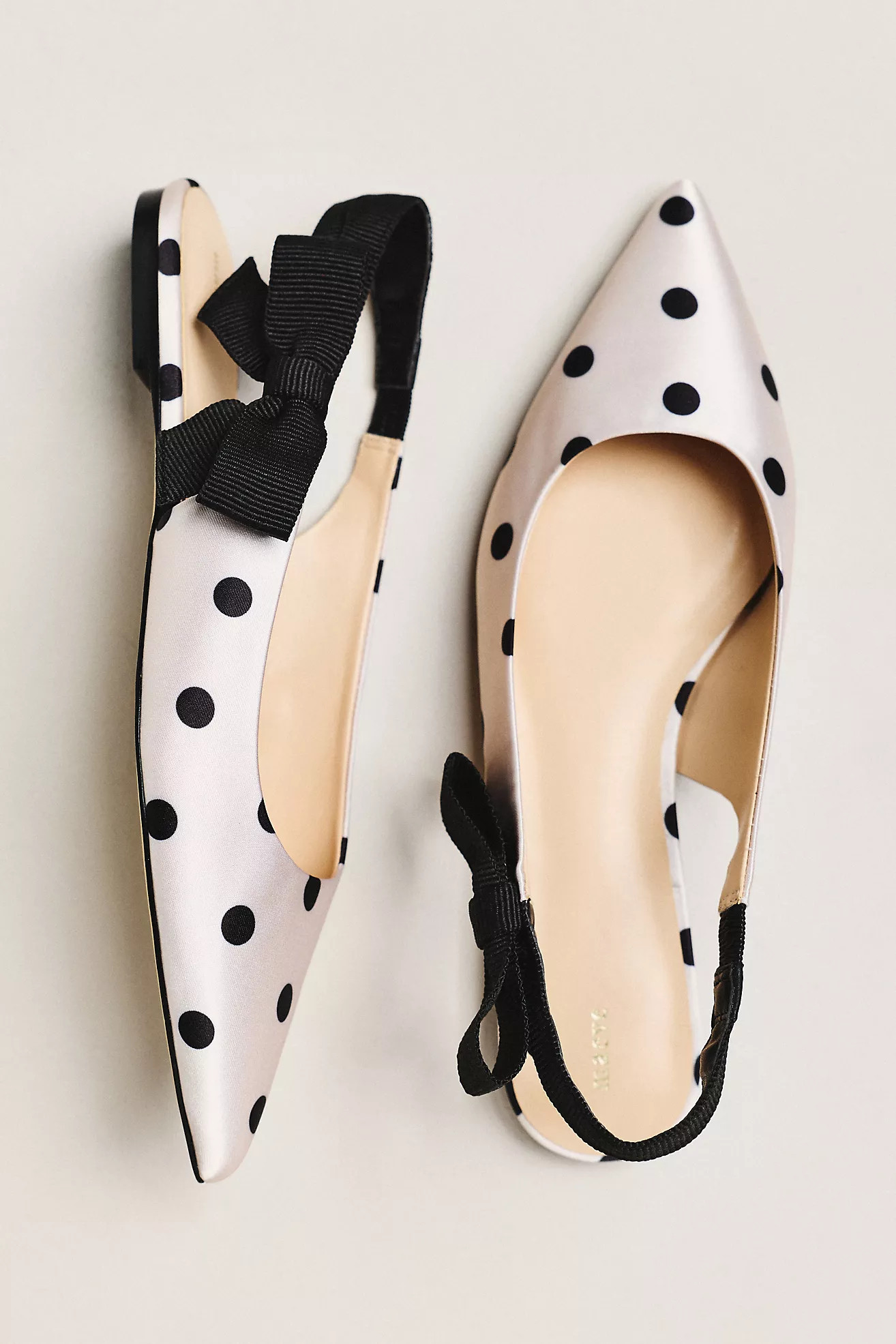 Maeve Side-Bow Slingback Flats | Anthropologie (US)