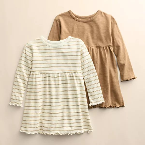 Baby & Toddler Girl Little Co. by Lauren Conrad 2-pk. Organic Essential Dresses | Kohl's