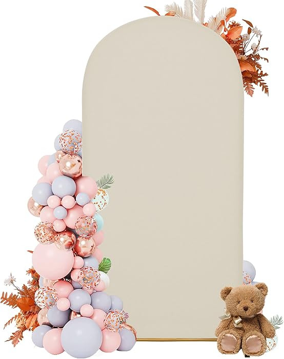 7.2FT Arch Covers,Arch Backdrop Stand Fitted Cover for Wedding Birthday Party Ceremony Banquet De... | Amazon (US)