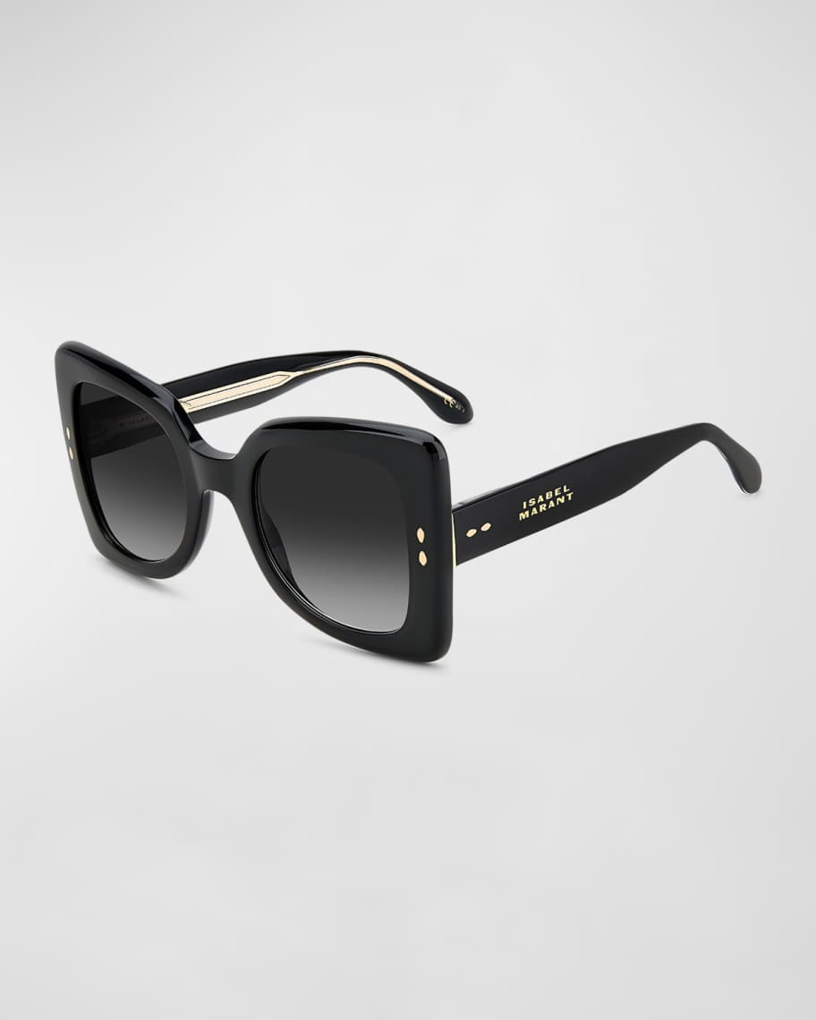 Isabel Marant Gradient Acetate Butterfly Sunglasses | Neiman Marcus