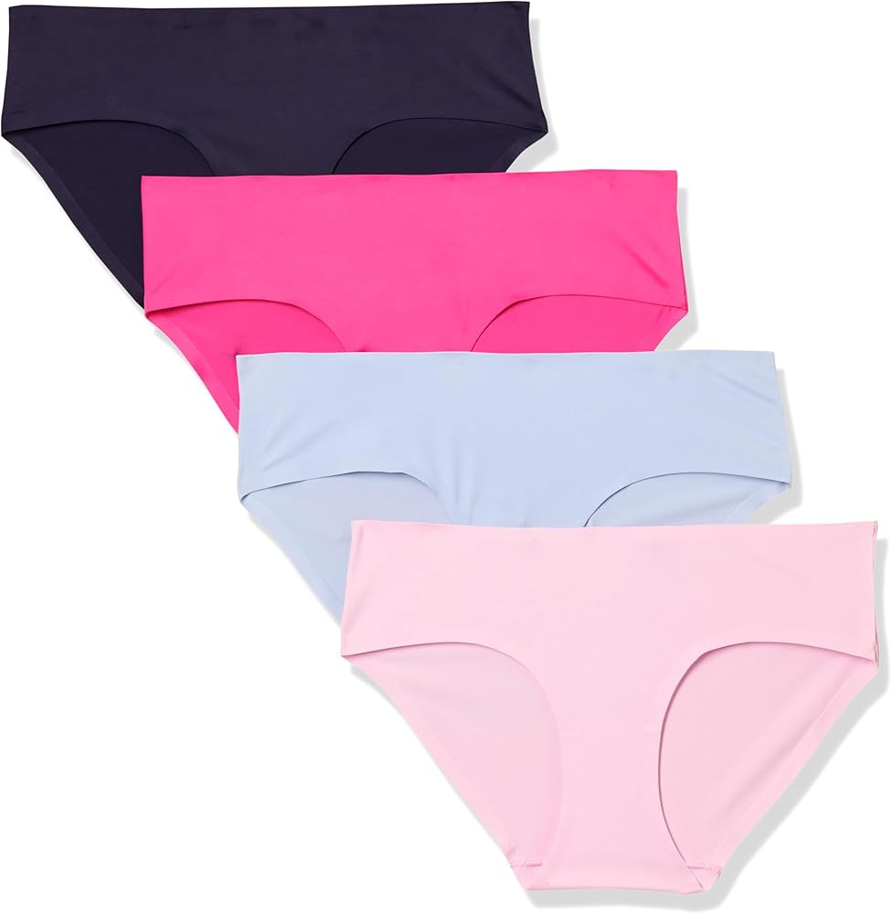 Amazon Essentials Women's Seamless Bonded Stretch Hipster Underwear, Pack of 4 | Amazon (US)