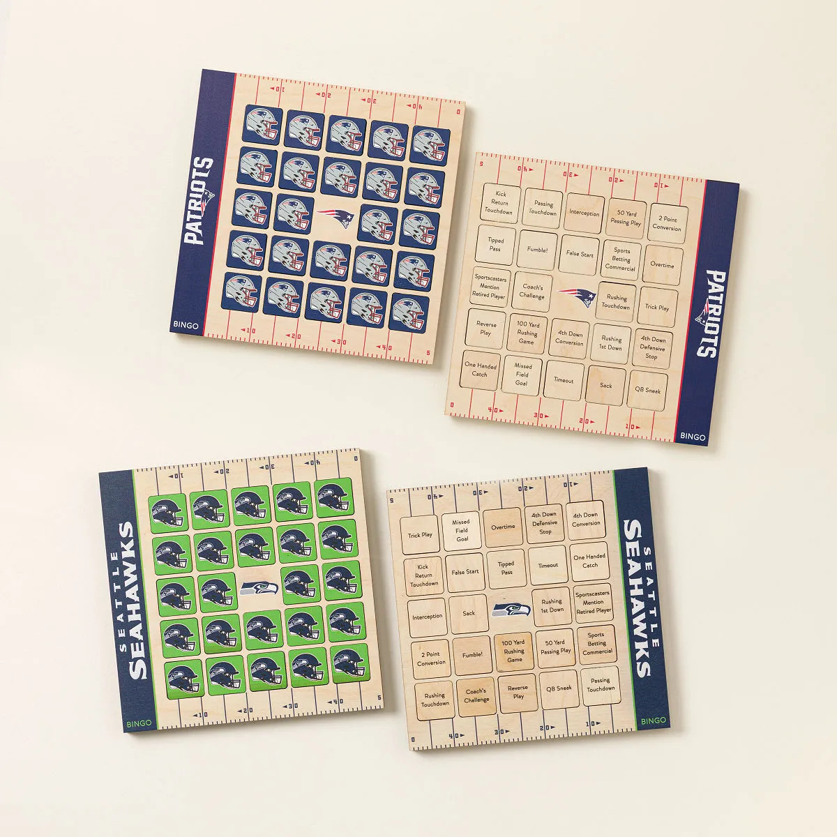 NFL Game Day Bingo - Set of 2 | 4.7-Star Rated | UncommonGoods