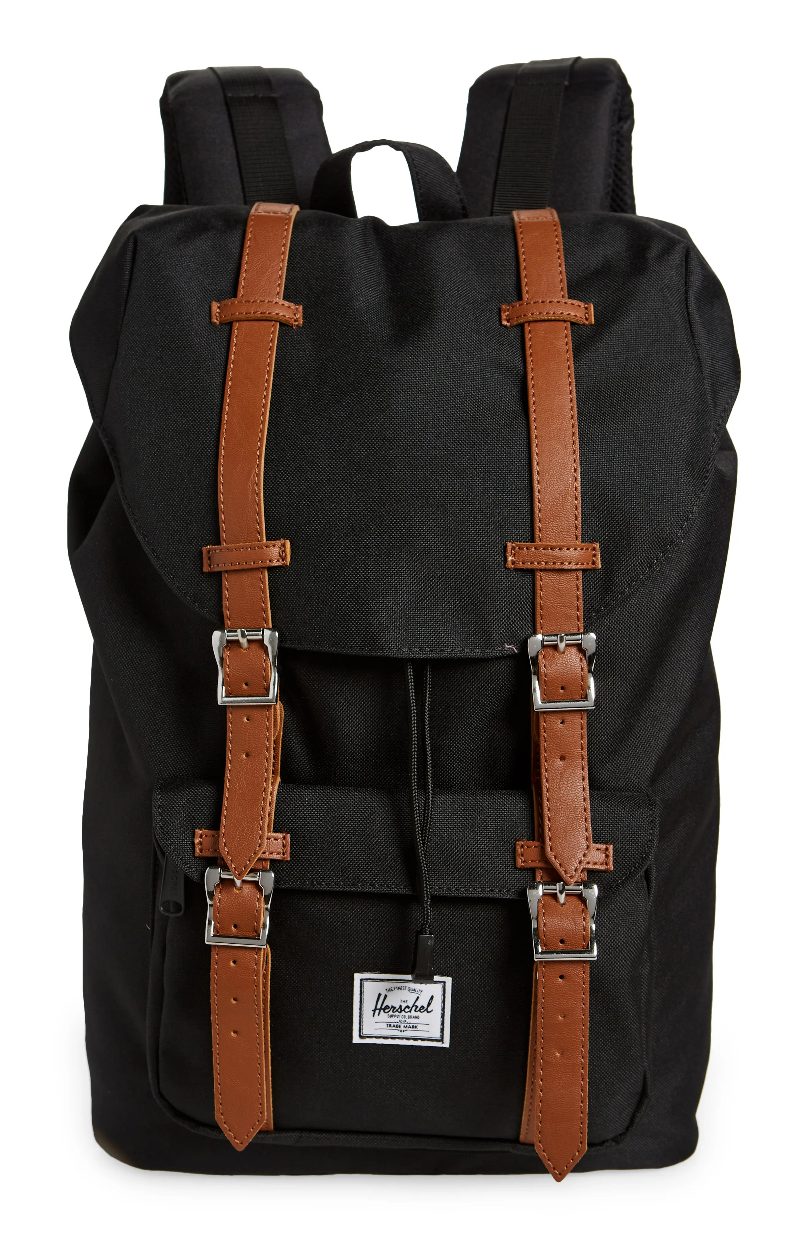 Herschel Supply Co. Little America - Mid Volume Backpack in Black/tan Synthetic at Nordstrom | Nordstrom