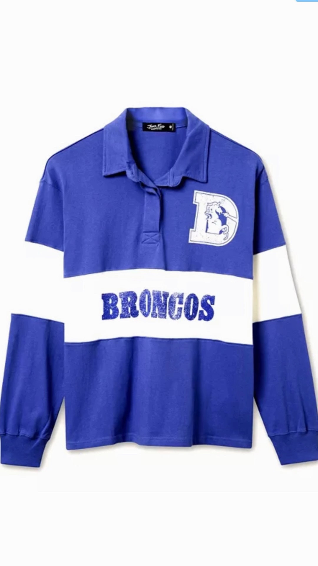 🏈SALE-Women's NFL Denver Broncos Rugby Long Sleeve Sweater

This garment features a collared neckline, a pullover closure and has long sleeves.

Too soon to buy? Love ‘❤️’ this post in my shop to get a price drop notification. 

🔗https://bit.ly/RBHOUSEWIFE
RealBoringHousewife on the LTK

#LTKSaleAlert #LTKSeasonal
