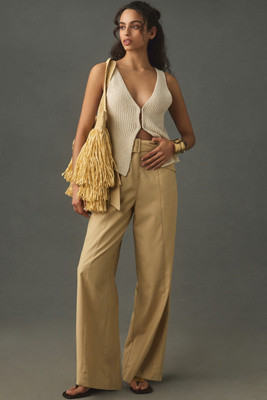 Fringe Raffia Tote | Anthropologie (US)