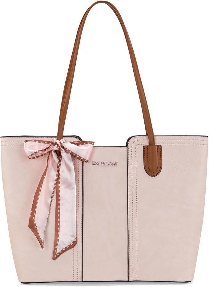 Montana West Tote Bags for Women Medium Top Handle Satchel Purses | Amazon (US)