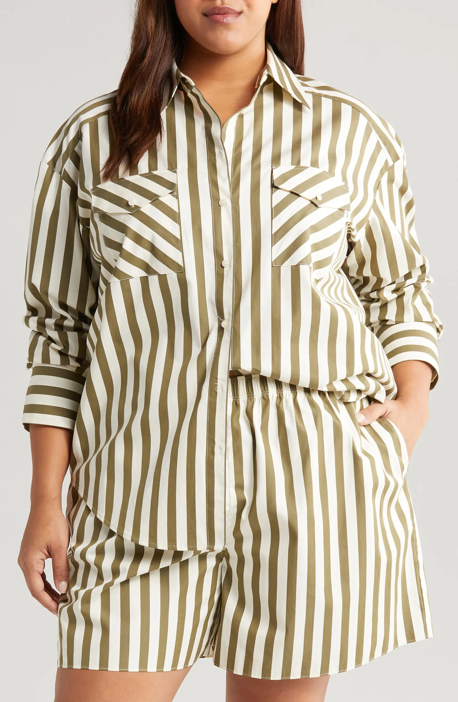 Stripe Pocket Button-Up Shirt | Nordstrom