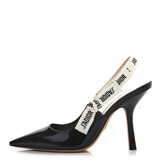 CHRISTIAN DIOR

Patent J'Adior Ribbon Slingback Pumps 38 Black | Fashionphile