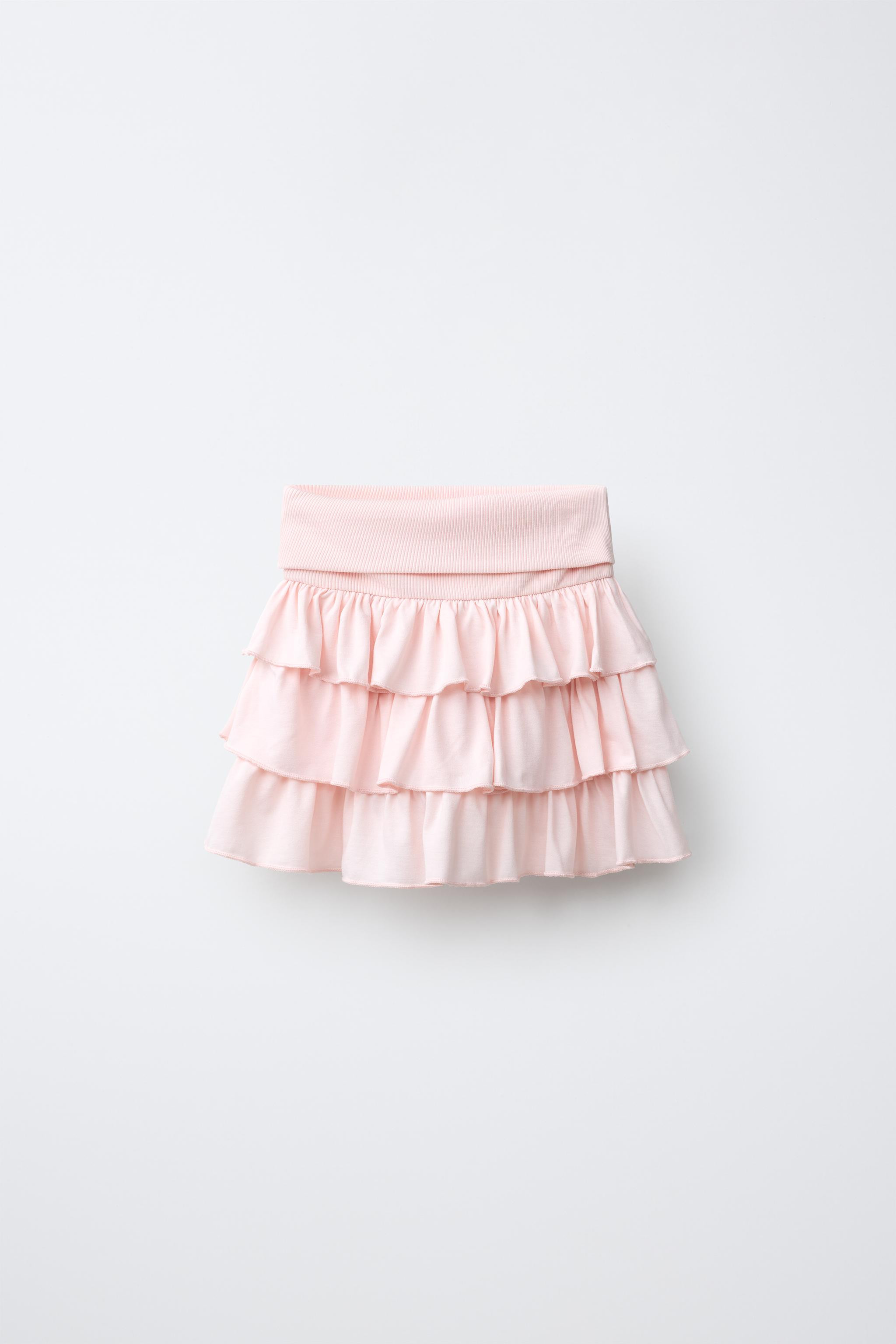 RUFFLED FOLDED-WAIST SKORT | Zara US