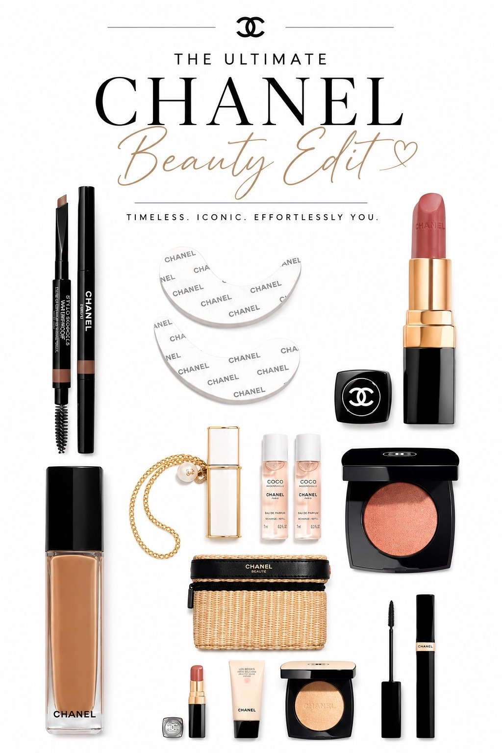 Chanel Beauty Essentials ✨
The iconic pieces behind a polished, effortless look. Classic, chic, and forever in style. 🤍🖤

#ChanelEdit #LuxuryBeauty #BeautyFavorites #EffortlessElegance #LTKStyle

#LTKBeauty #LTKSeasonal #LTKU