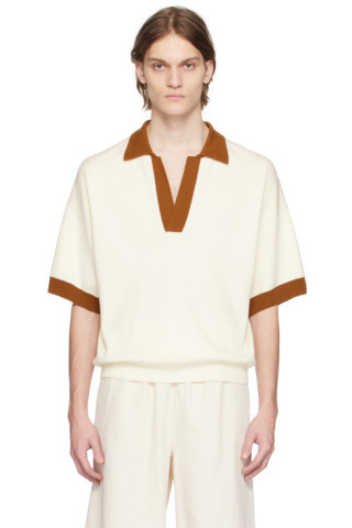 King & Tuckfield - Off-White Oversized Polo | SSENSE