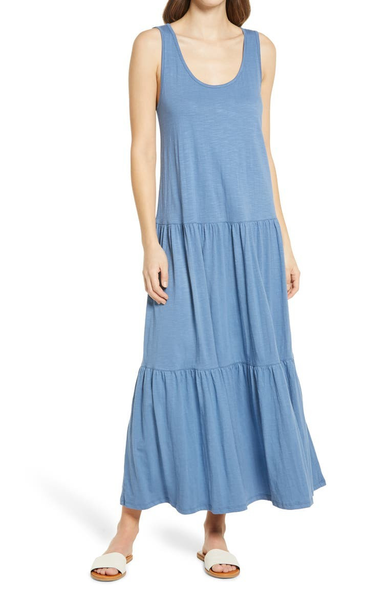 Scoop Neck Tiered Maxi Dress | Nordstrom