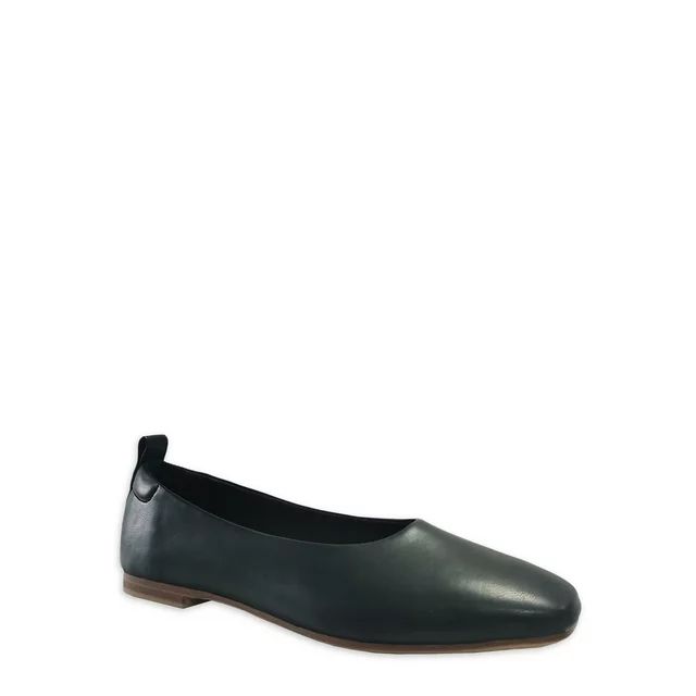Time and Tru Women's Soft Square Toe Ballet Flats (Wide Width Available) | Walmart (US)