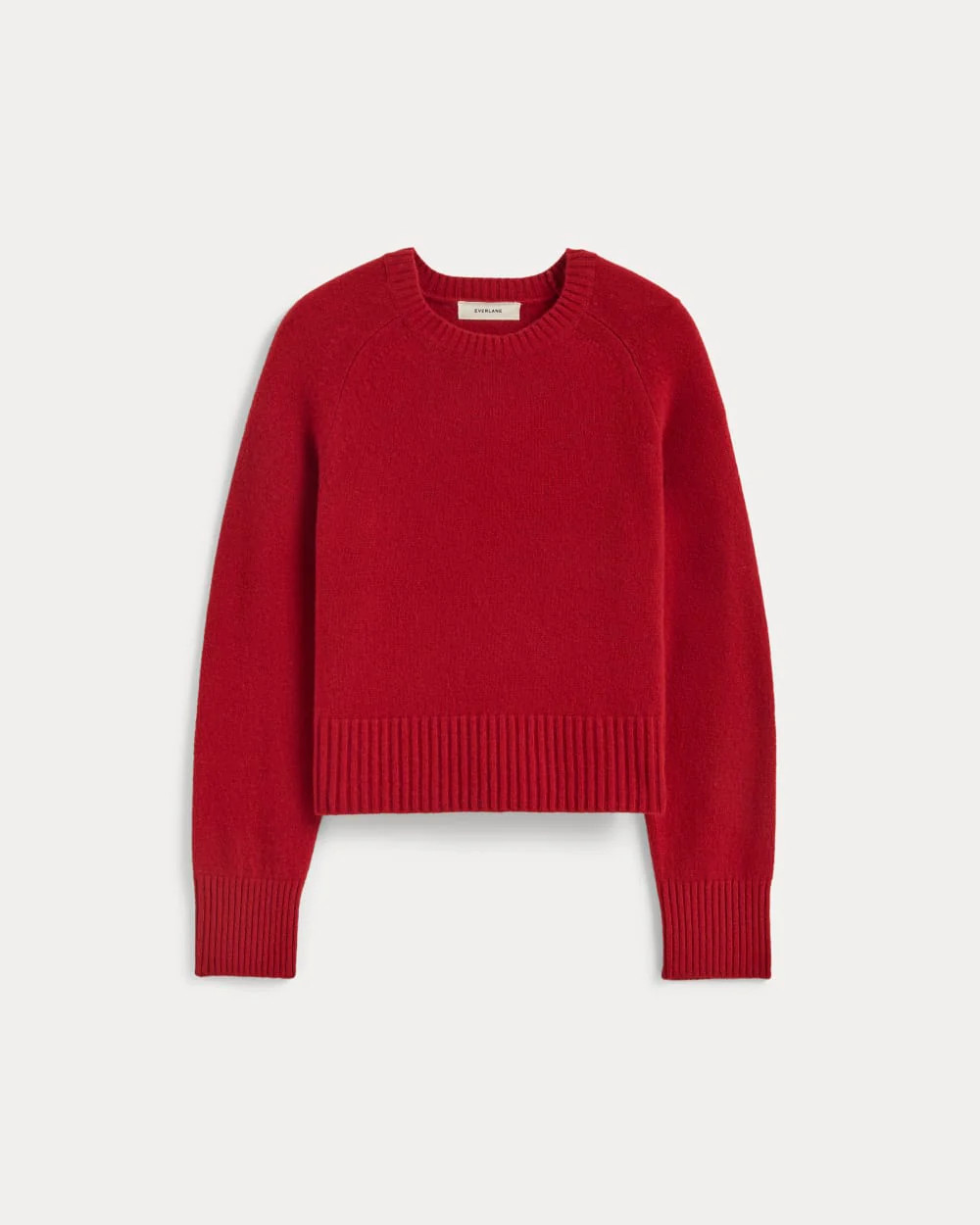 The Boxy Crew in Cashmere | Berry Red | Everlane