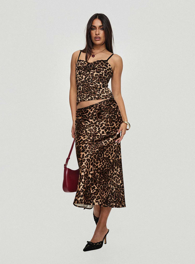 Enigmatic Maxi Skirt Leopard | Princess Polly US