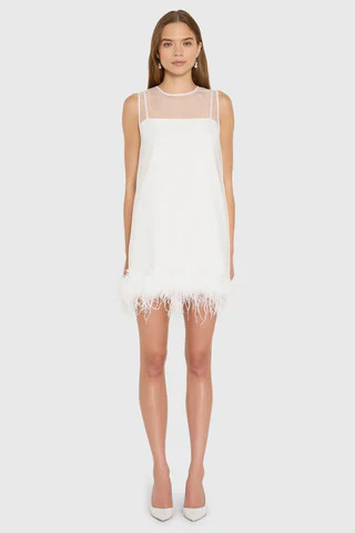 Amanda Uprichard Minnie Dress in Ivory - Size M | Amanda Uprichard