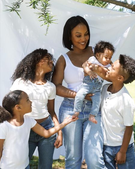 Minimalistic is my thang when it comes to family photo shoots. White shirts and denim will always be a vibe 😮‍💨

#LTKBaby #LTKKids #LTKFamily
