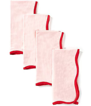 Southern Living Sweet Christmas Collection Scalloped Napkins, Set of 4 | Dillard's | Dillard's