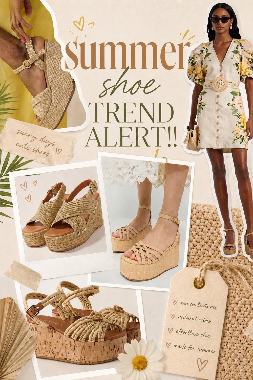 All about the raffia wedge