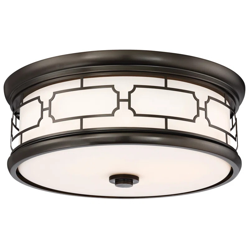 Gerolakkos Glass LED Flush Mount | Wayfair North America